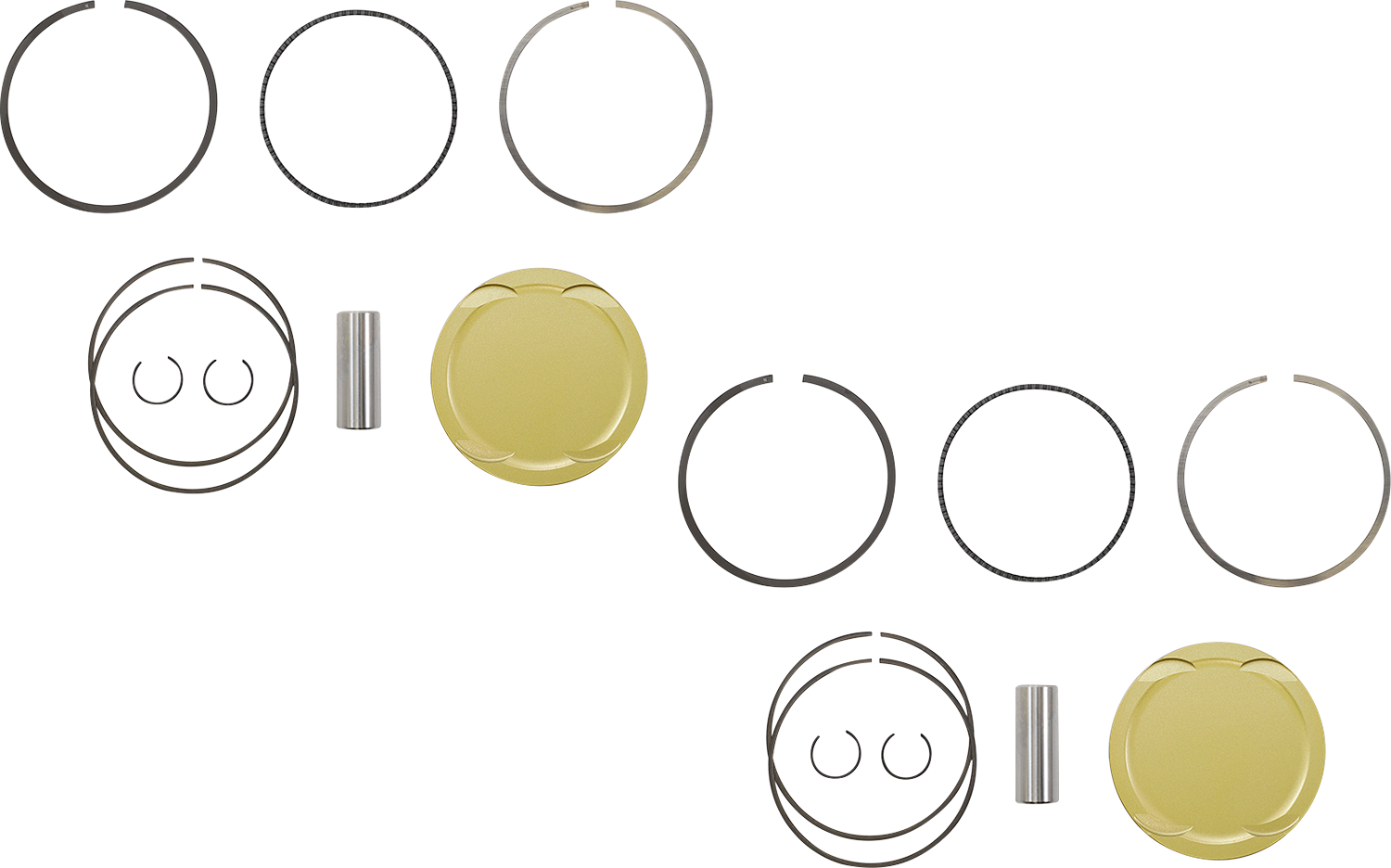 JE PISTONS Piston Kit - 93.00 mm - 10.5:1 CR - Polaris RZR XP1000/General 1000/RS1 379455