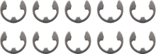 DRAG SPECIALTIES Axle Nut Retainers - Rear - Chrome - 10 Pack - '02-'13 Touring W16-0349-C
