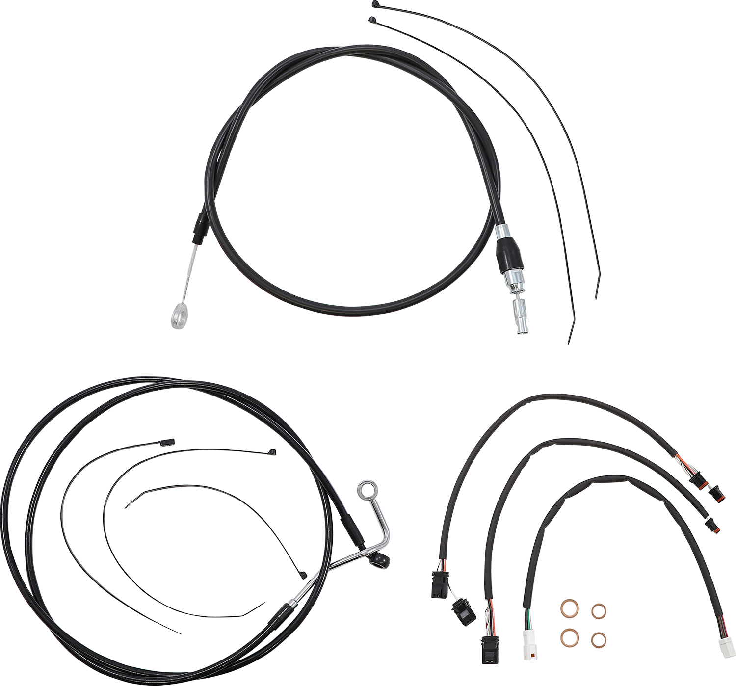 MAGNUM SHIELDING XR Handlebar Installation Kit - 12"-14" Ape Hangers - '21-'23 FLTR - Black 4861141