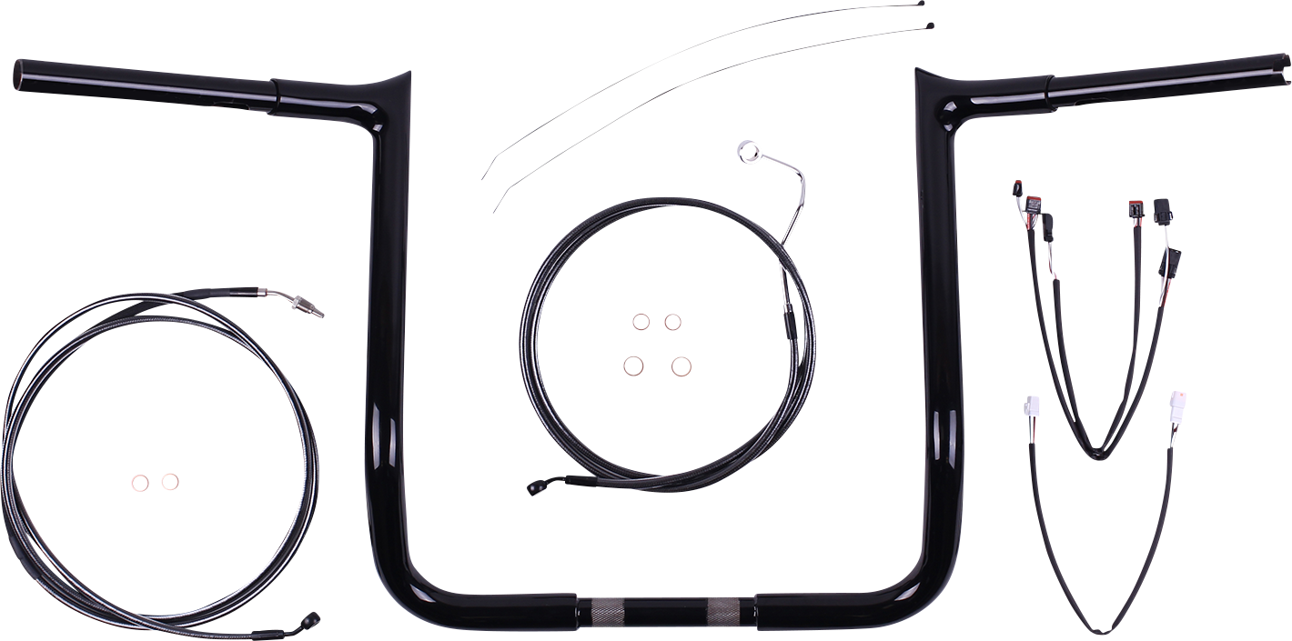 MAGNUM SHIELDING Viking Warrior Handlebar Kit - 12" - Black Pearl™ 48888-712
