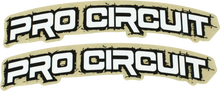 PRO CIRCUIT Font Fender Decal - Retro - White DC0010-RETRO