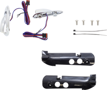 PAUL YAFFE BAGGER NATION Run/Turn Signal - Amber/White - Chrome - Road Glide PYO:LB-RG-DRL-C
