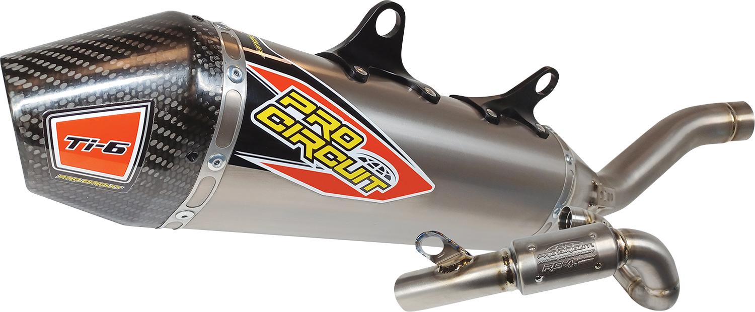 PRO CIRCUIT T-6 Exhaust System - Carbon Fiber End Cap 0352245F
