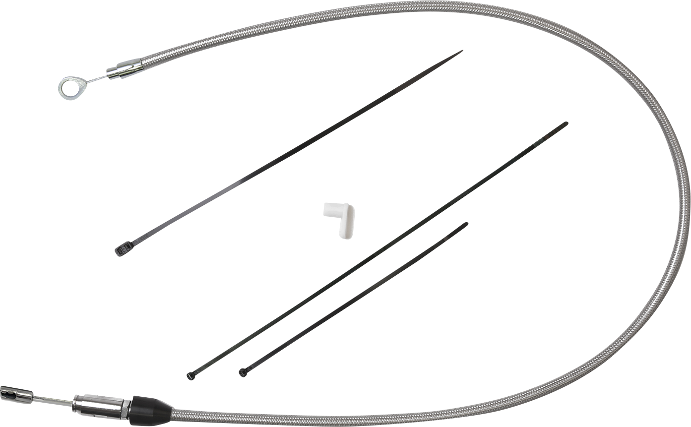 DRAG SPECIALTIES Quick Connect Clutch Cable - Upper - 36" - Stainless Steel 5323402HE