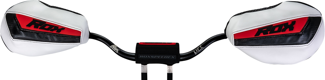 ROX SPEED FX Generation 3 Flex-Tec Handguards - Black/White/Red FT3-HG-BWR