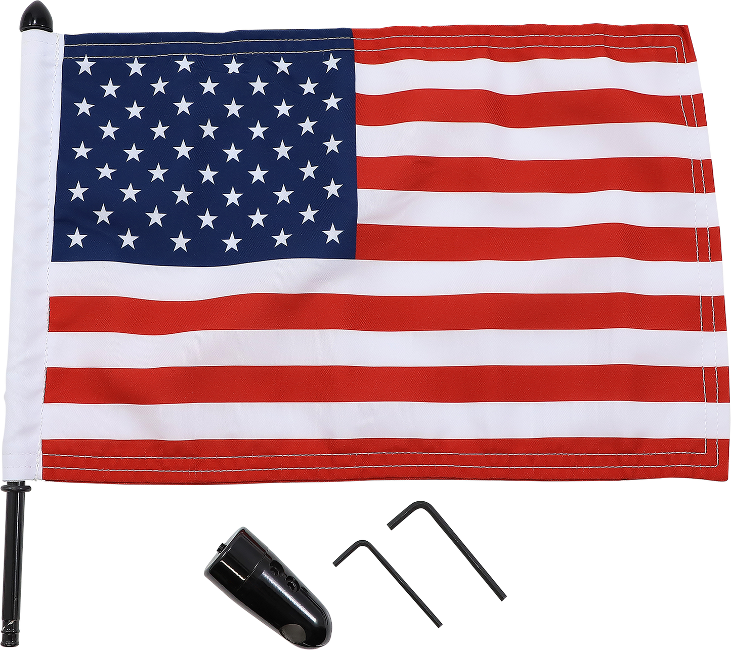 PRO PAD Flag Mount - Pinnacle Luggage Rack - 13" Pole - 10" X 15" Flag BRFM-RDHB51IN15