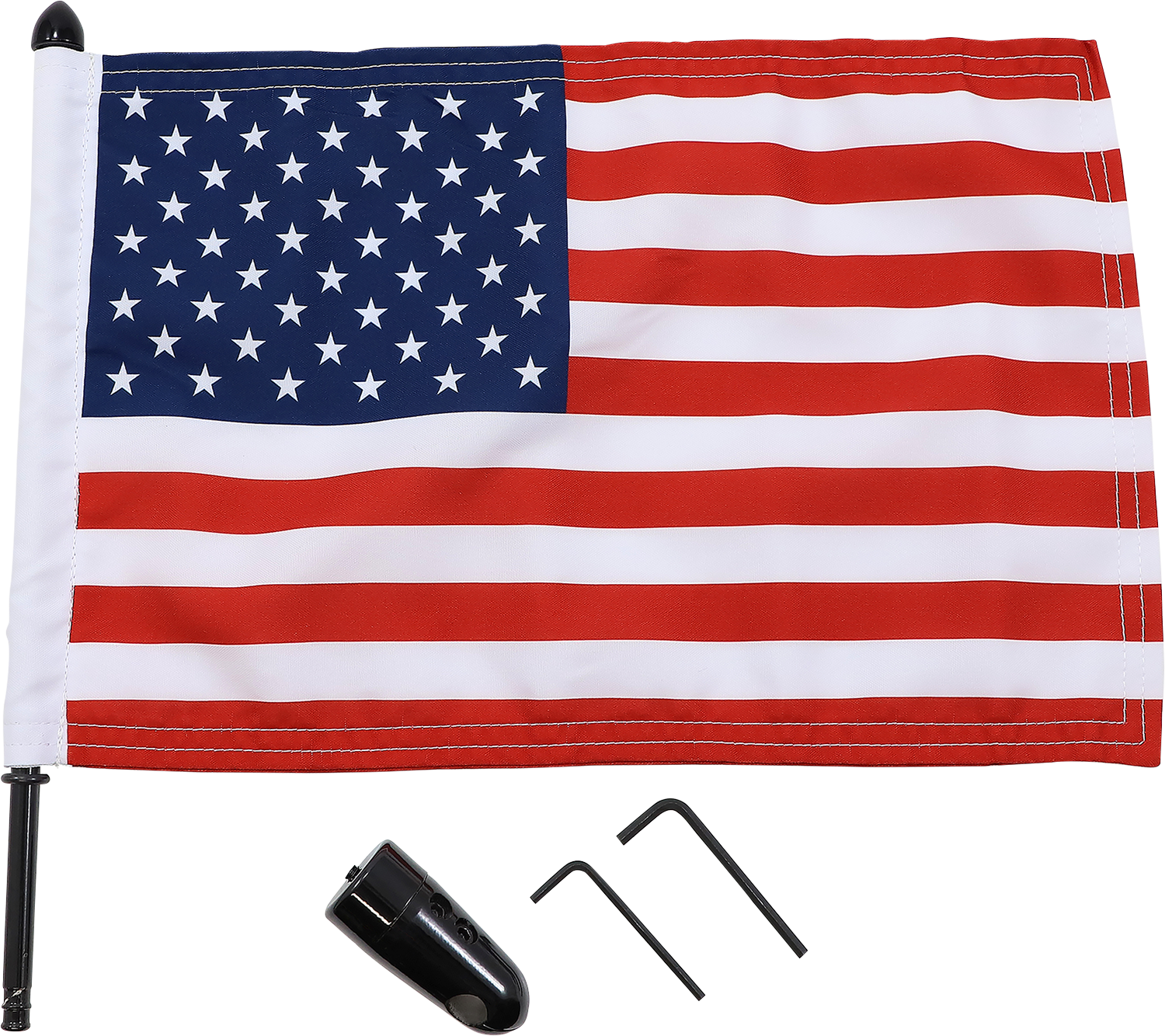 PRO PAD Flag Mount - Pinnacle Luggage Rack - 13" Pole - 10" X 15" Flag BRFM-RDHB51IN15