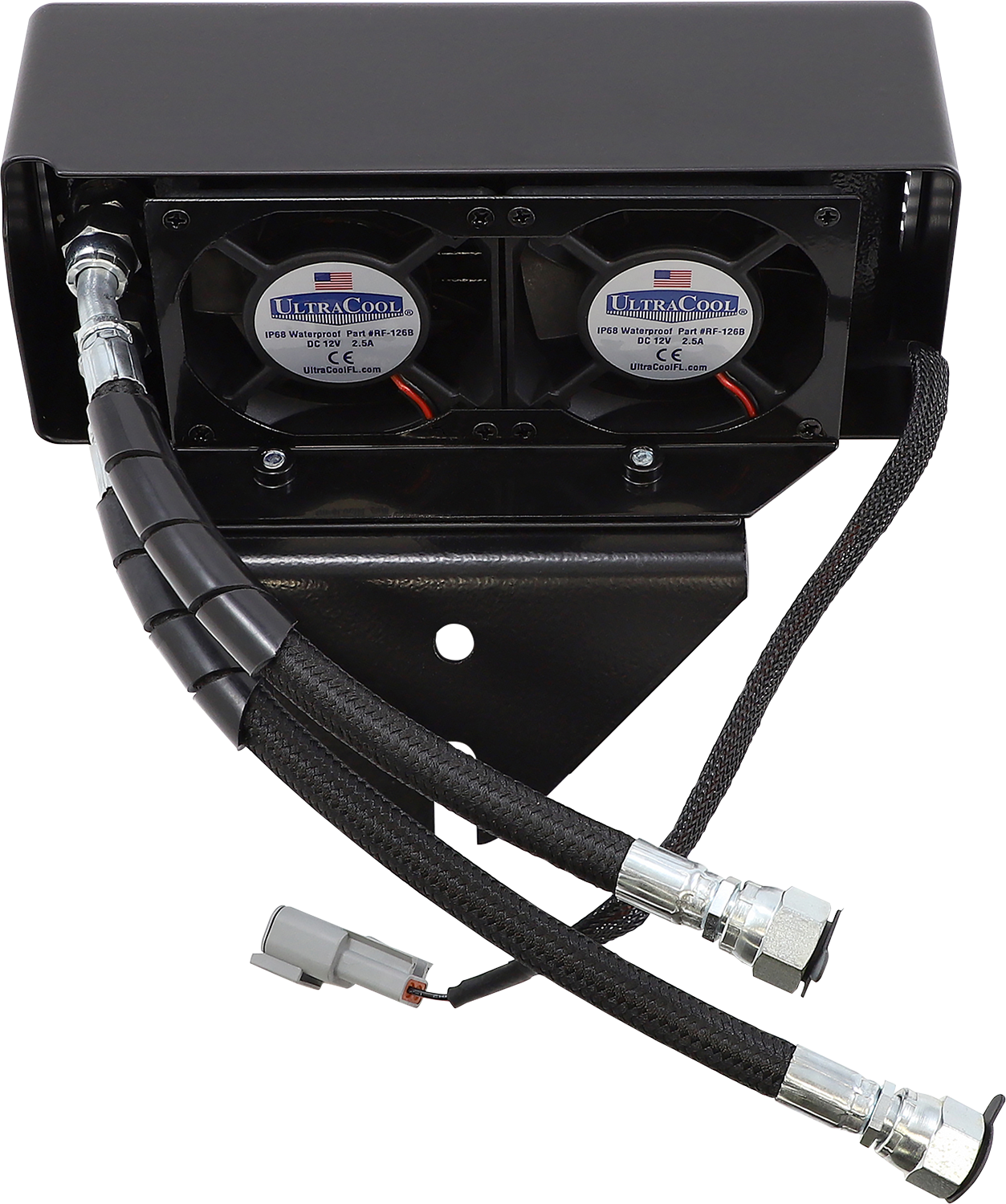 ULTRACOOL Oil Cooler Kit - Gloss Black - Dyna DY-1GSS