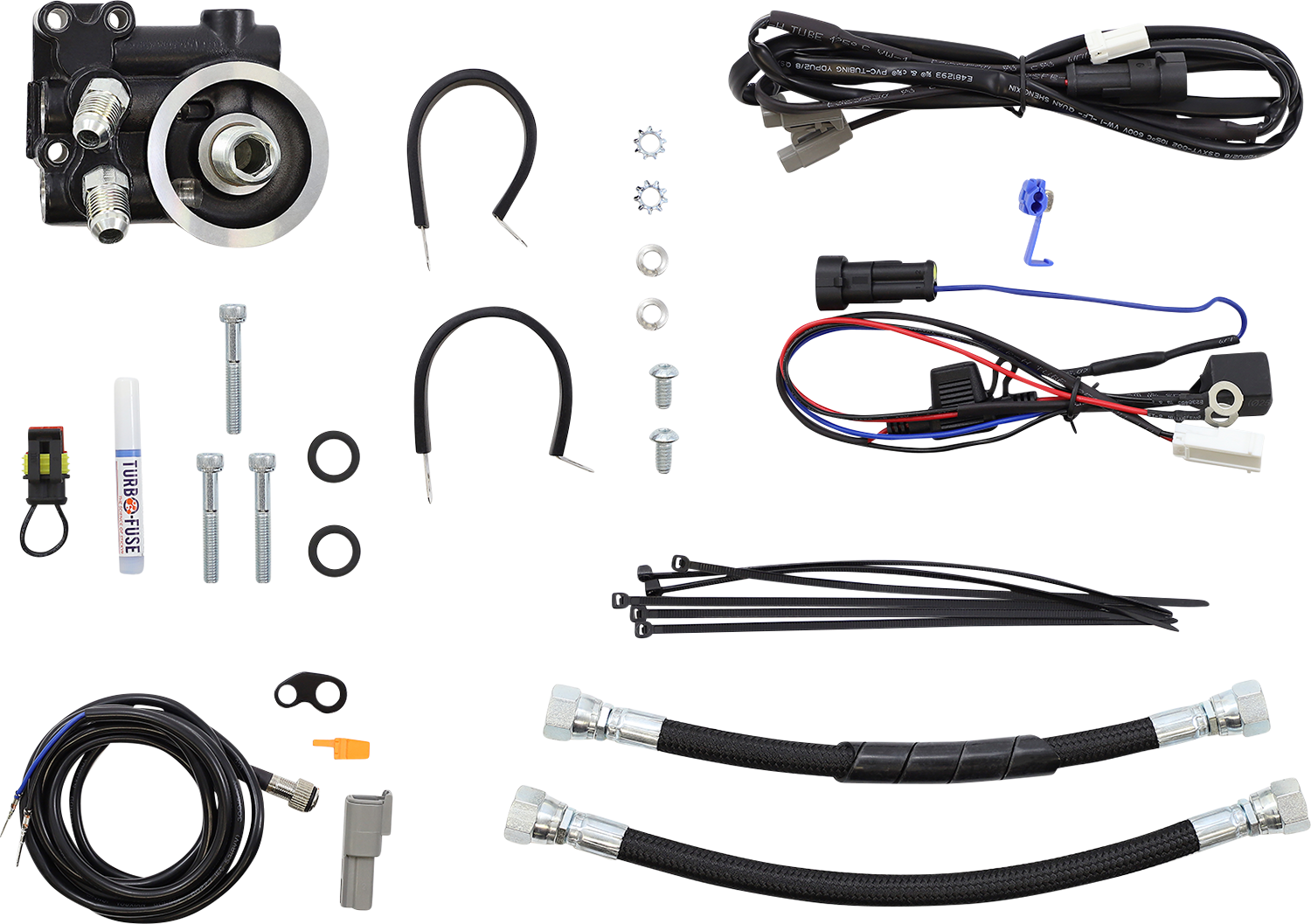 ULTRACOOL Oil Cooler Kit - Naked Black - Indian IN-1N