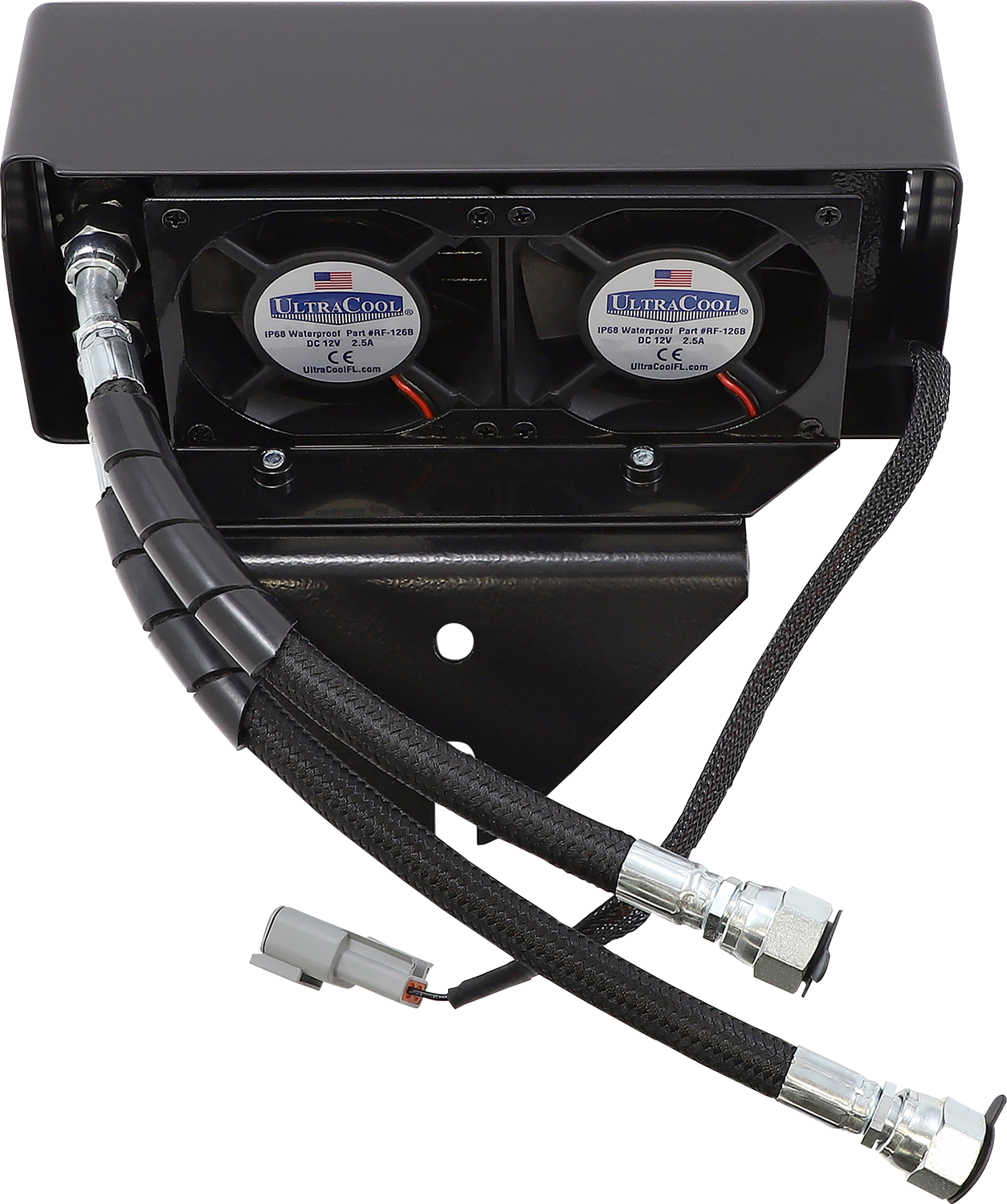 ULTRACOOL Oil Cooler Kit - Flat Black - Dyna DY-1FSS