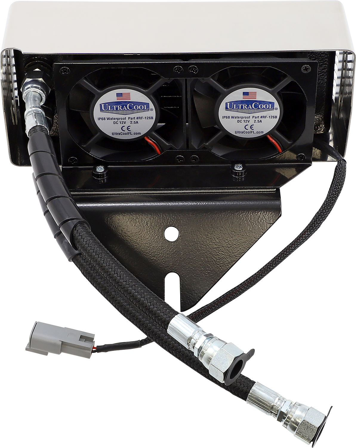 ULTRACOOL Oil Cooler Kit - Chrome - Dyna DY-1CSS