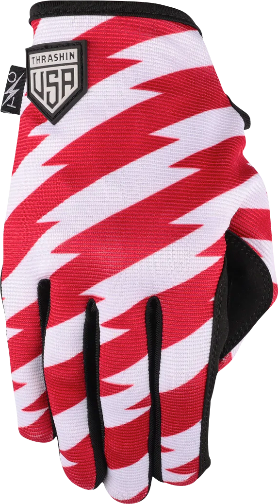 THRASHIN SUPPLY CO. Stars & Bolts Stealth Gloves - Red/Blue - XL SV1-12-11