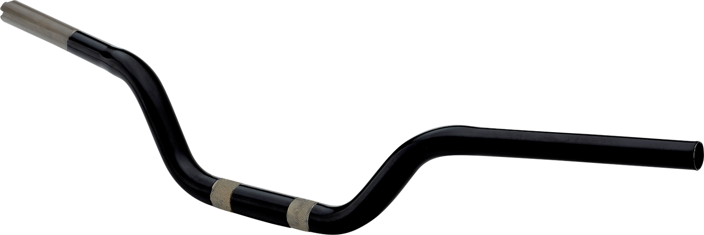 TODD'S CYCLE 1-1/8" Moto Handlebar - Flat Black TD-118-00M