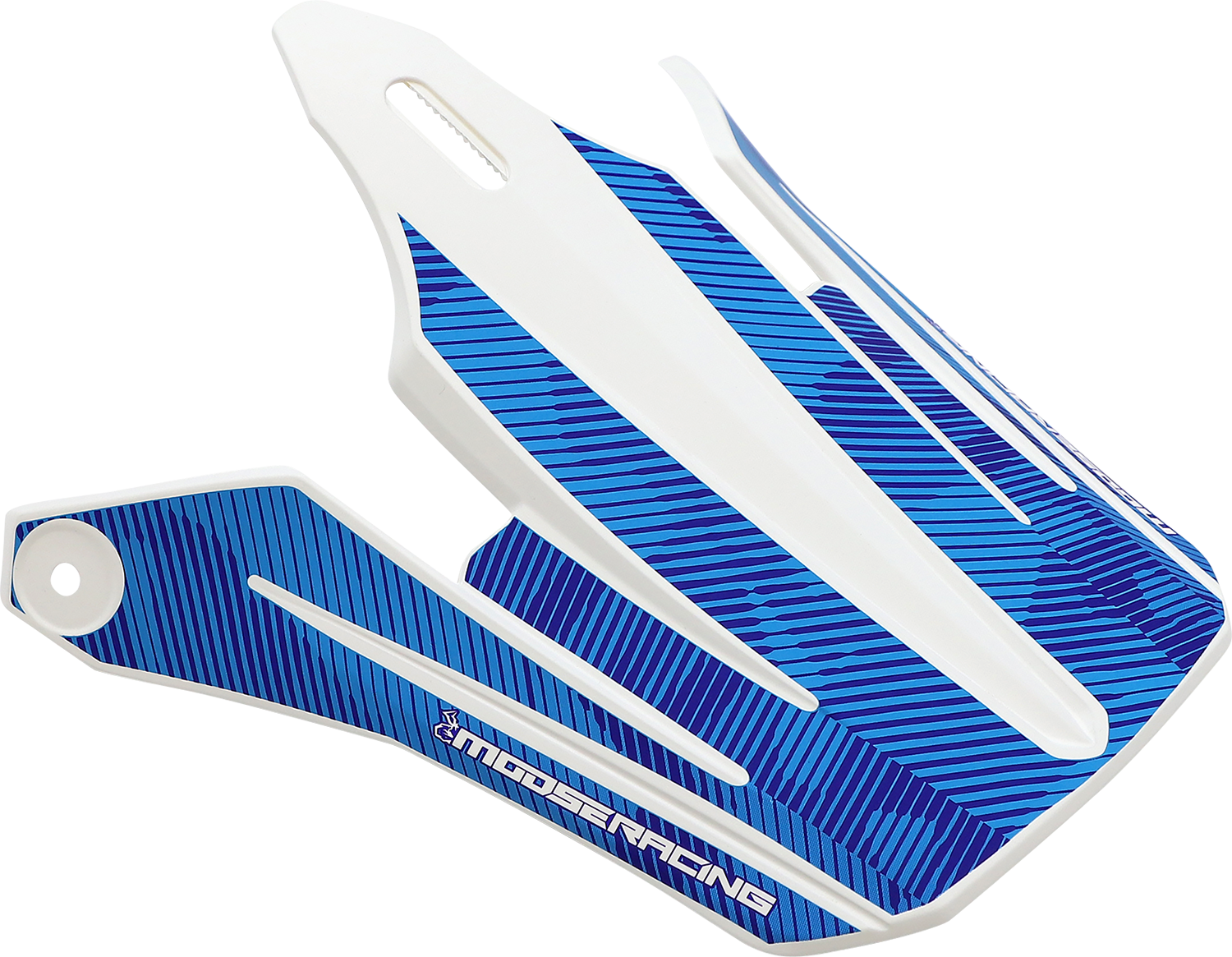 MOOSE OFFROAD Youth F.I. MIPS® Visor Kit - Agroid Camo - Blue/White 0132-1599