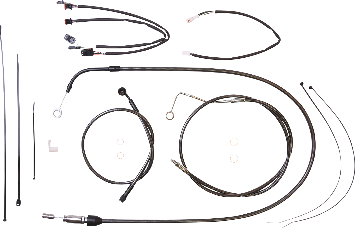 MAGNUM SHIELDING Black Pearl™ Designer Handlebar Installation Kit - 15"-17" - '21-'23 FLH 4871172