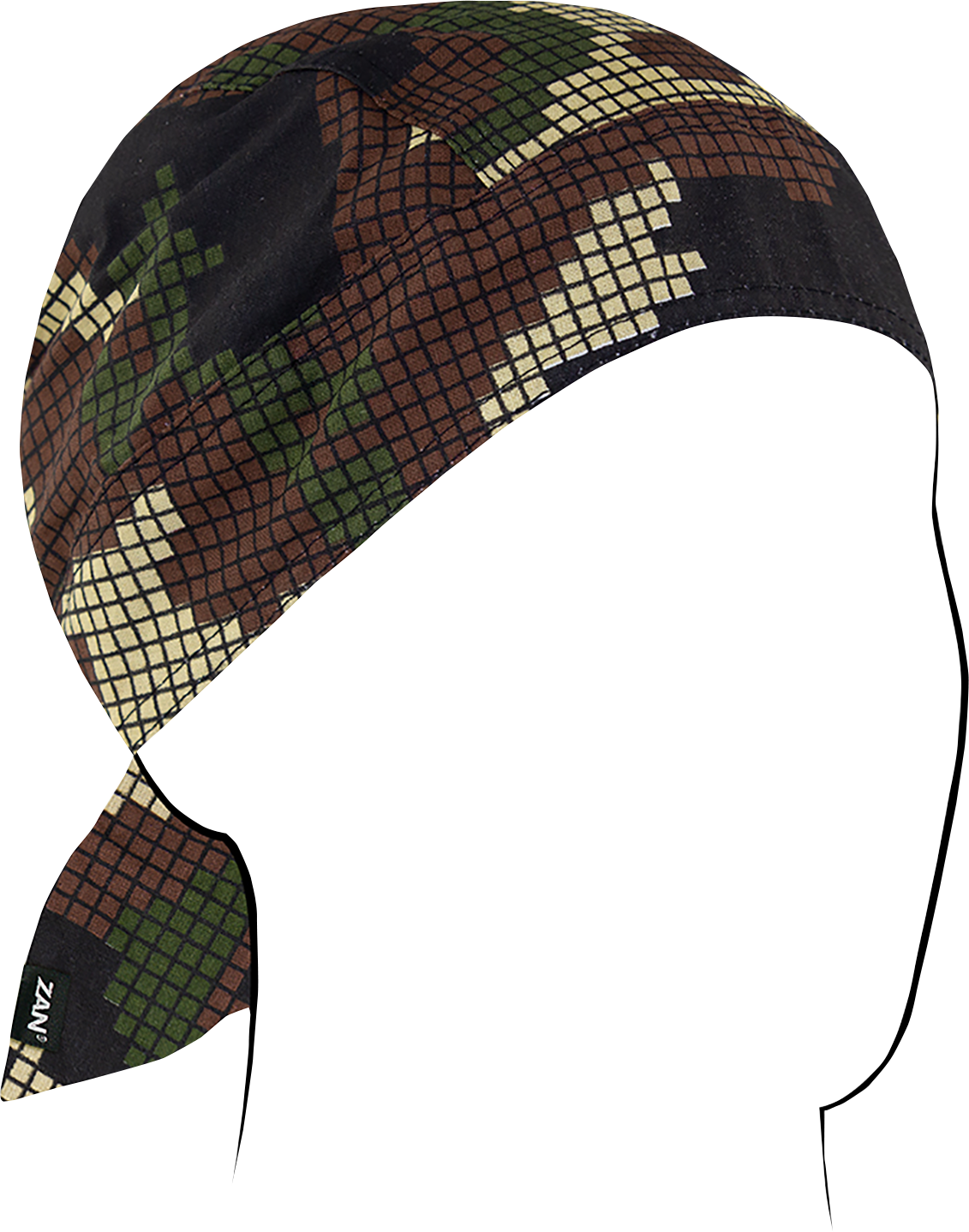 ZAN HEADGEAR Flydanna® Cotton Headwrap - Digi Woodland Camo Z621