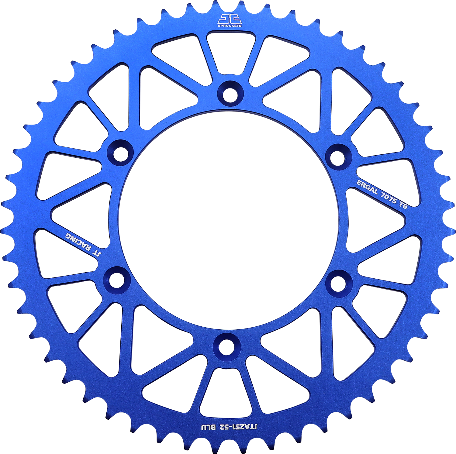JT SPROCKETS Rear Sprocket - Yamaha - Blue - 52 Tooth JTA251.52BLU