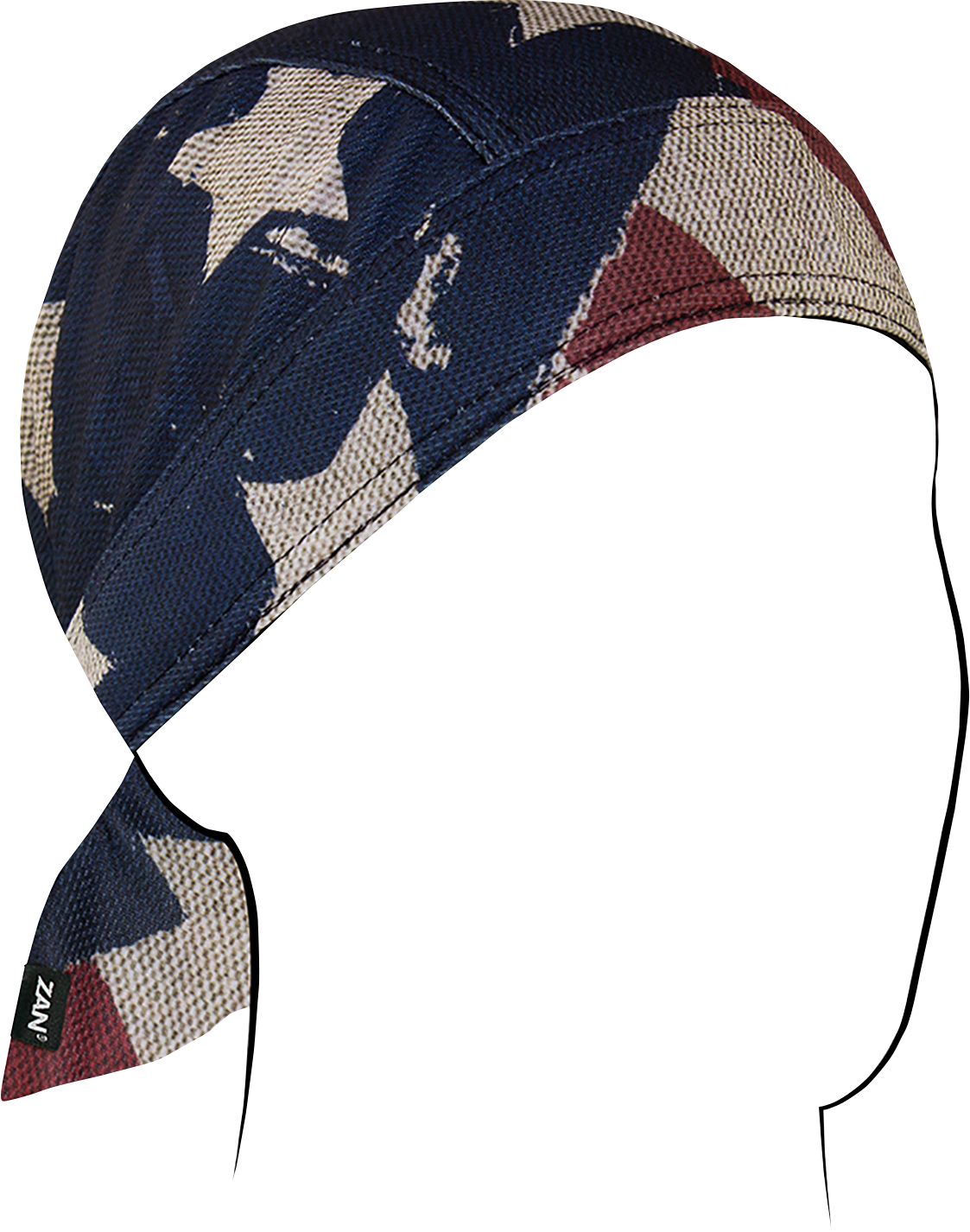 ZAN HEADGEAR Flydanna® Micro-Mesh Polyester Headwrap - Patriot ZM408