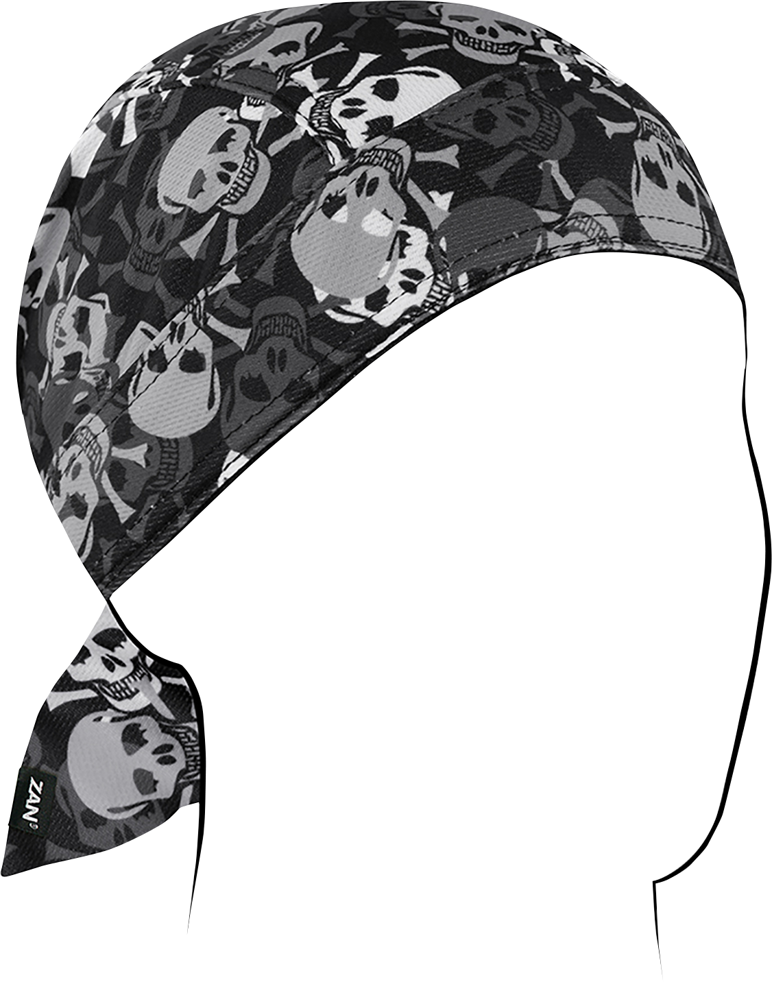 ZAN HEADGEAR Flydanna® Micro-Mesh Polyester Headwrap - All Over Skull ZM424