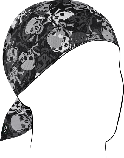 ZAN HEADGEAR Flydanna® Micro-Mesh Polyester Headwrap - All Over Skull ZM424