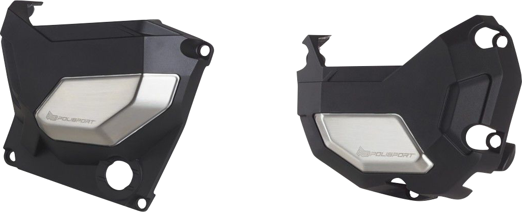 POLISPORT Clutch/Alternator Cover Kit - Black - Kawasaki 91106