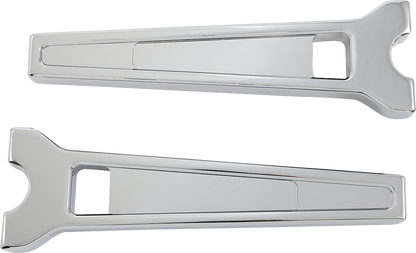 LA CHOPPERS Performance Risers - Straight - 10" x 1-1/4" - Chrome LA-7480-10C
