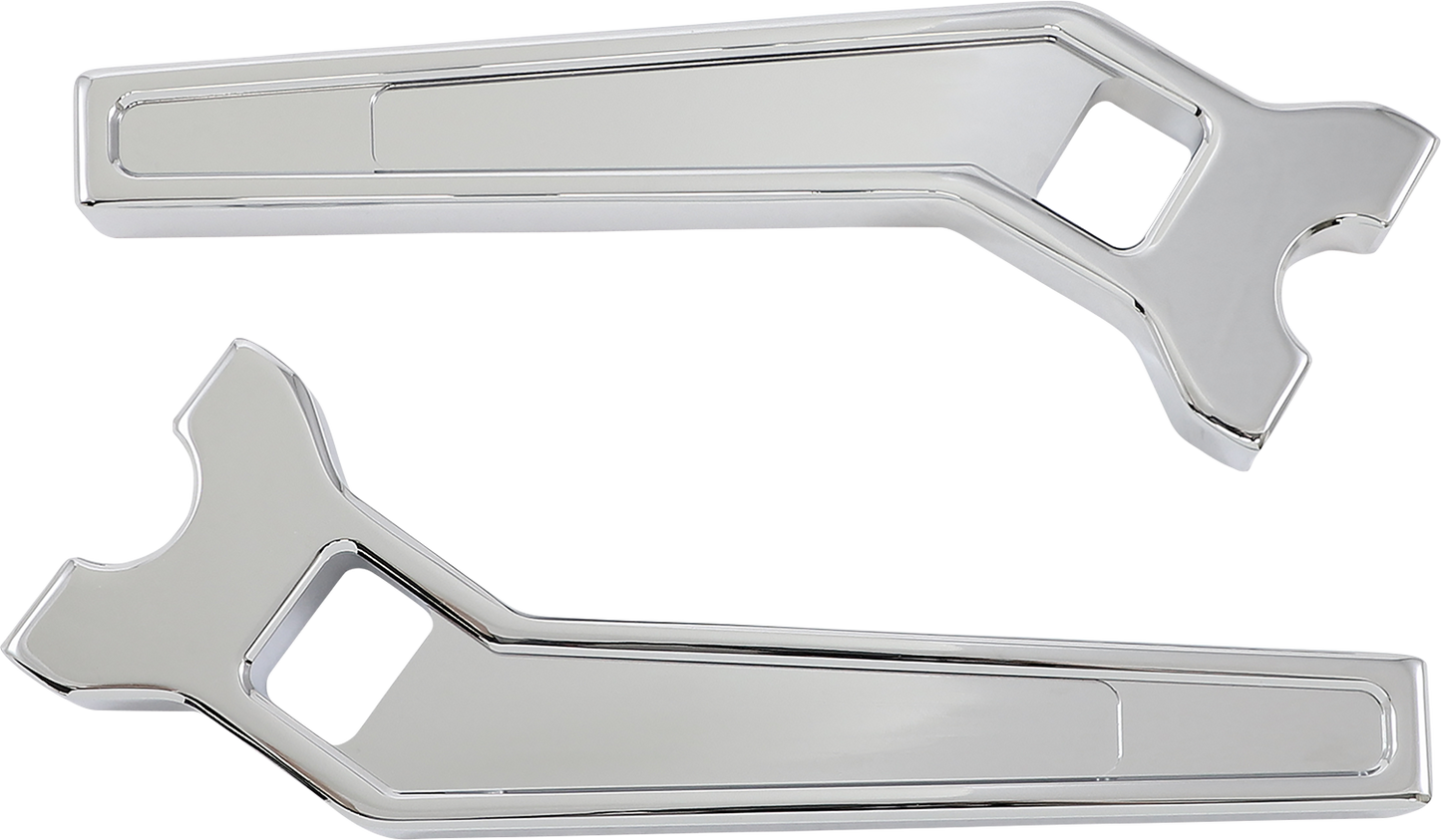 LA CHOPPERS Performance Risers - Pullback - 10" x 1-1/4" - Chrome LA-7481-10C
