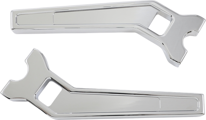LA CHOPPERS Performance Risers - Pullback - 10" x 1-1/4" - Chrome LA-7481-10C