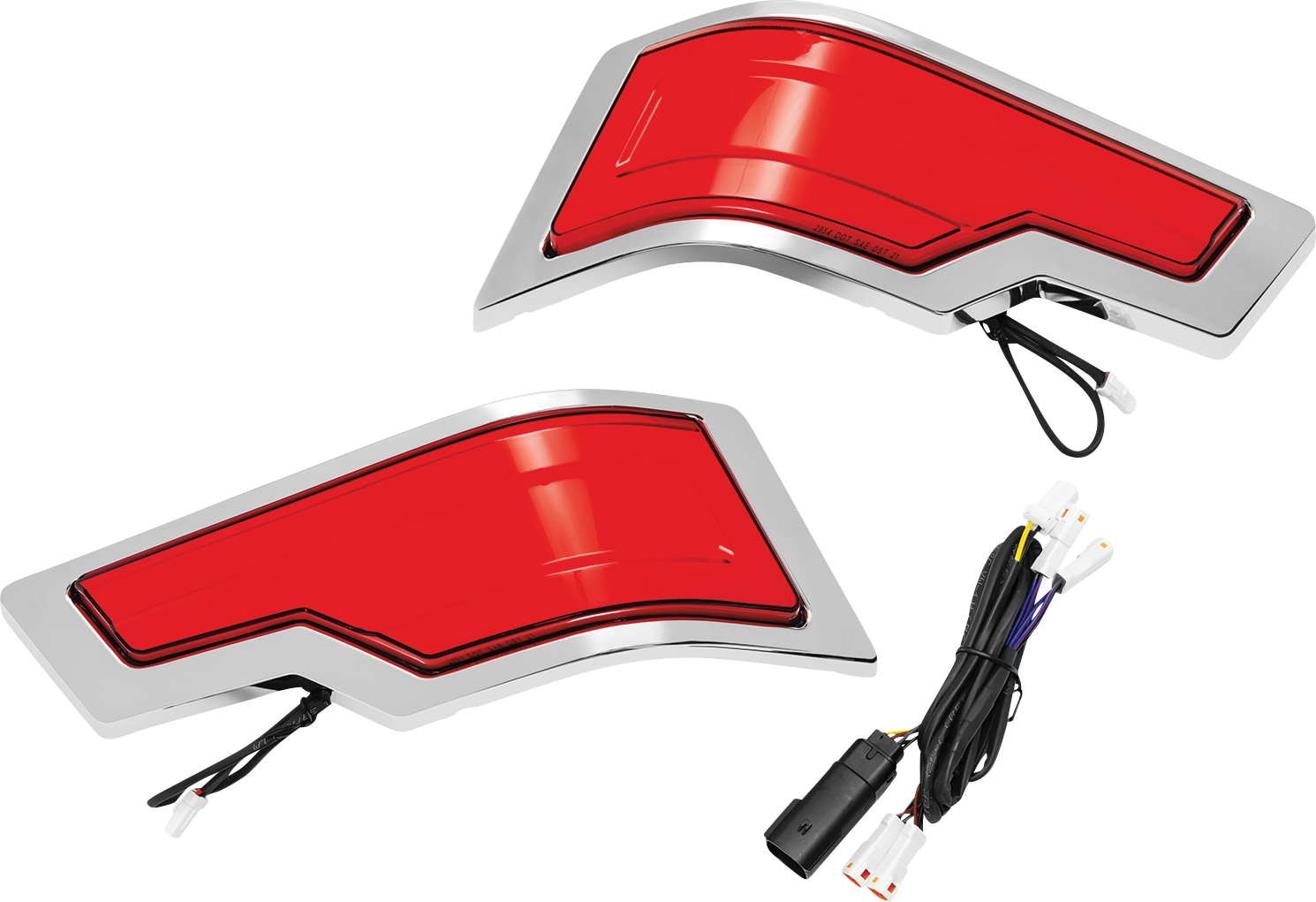 KURYAKYN Tour-Pak Lights - Chrome - Red Lens KUR2954