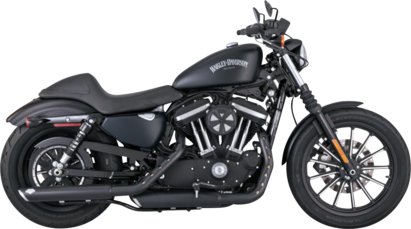 VANCE & HINES 3" Twin Slash Slip-On Mufflers - Black 46361