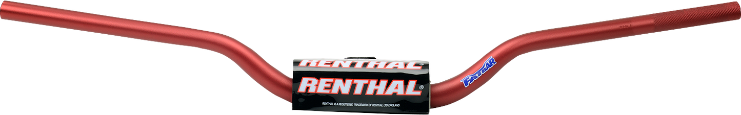 RENTHAL Fatbar™ Handlebar - 673 - Trials 100 Bou/Lampkin - Red 673-01-RD
