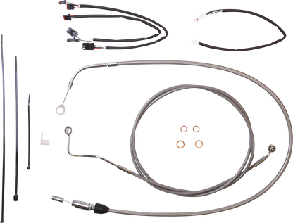 MAGNUM SHIELDING XR Handlebar Installation Kit - 12"-14" Ape Hangers - '21 FLH - Stainless Steel/Chrome 5891171