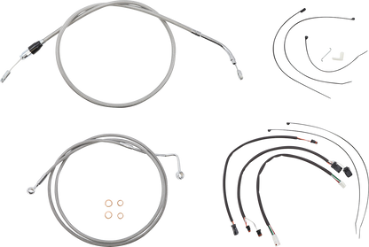 MAGNUM SHIELDING XR Handlebar Installation Kit - 12"-14" Ape Hangers - '21 FLH - Stainless Steel/Chrome 5891171