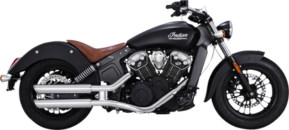 VANCE & HINES 3" Twin Slash Slip-On Mufflers - Chrome 18323