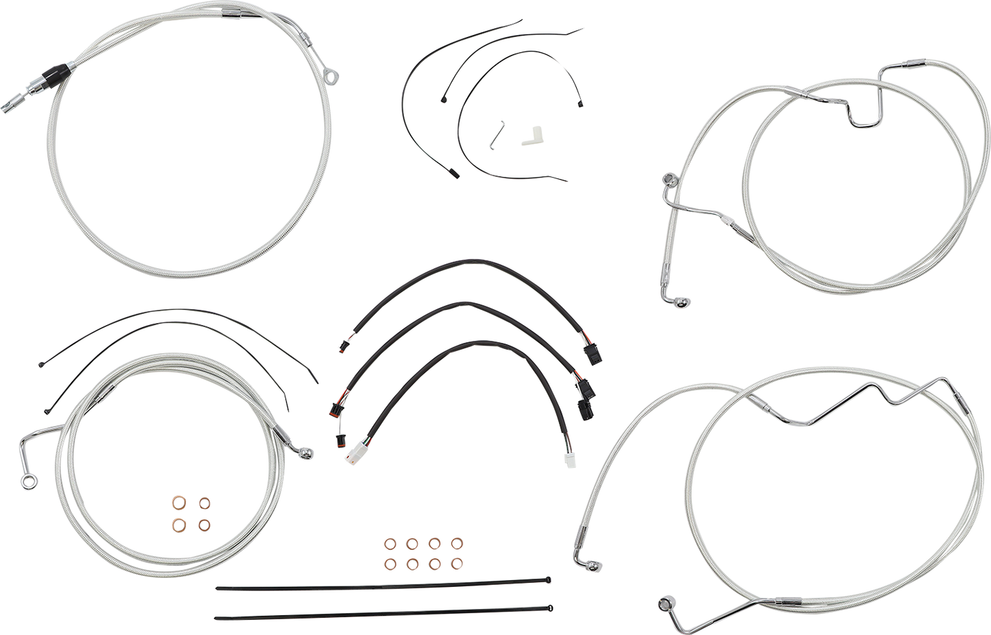 MAGNUM SHIELDING Sterling Chromite II® Designer Handlebar Installation Kit - 15"-17" - '21-'23 FLH 3871192