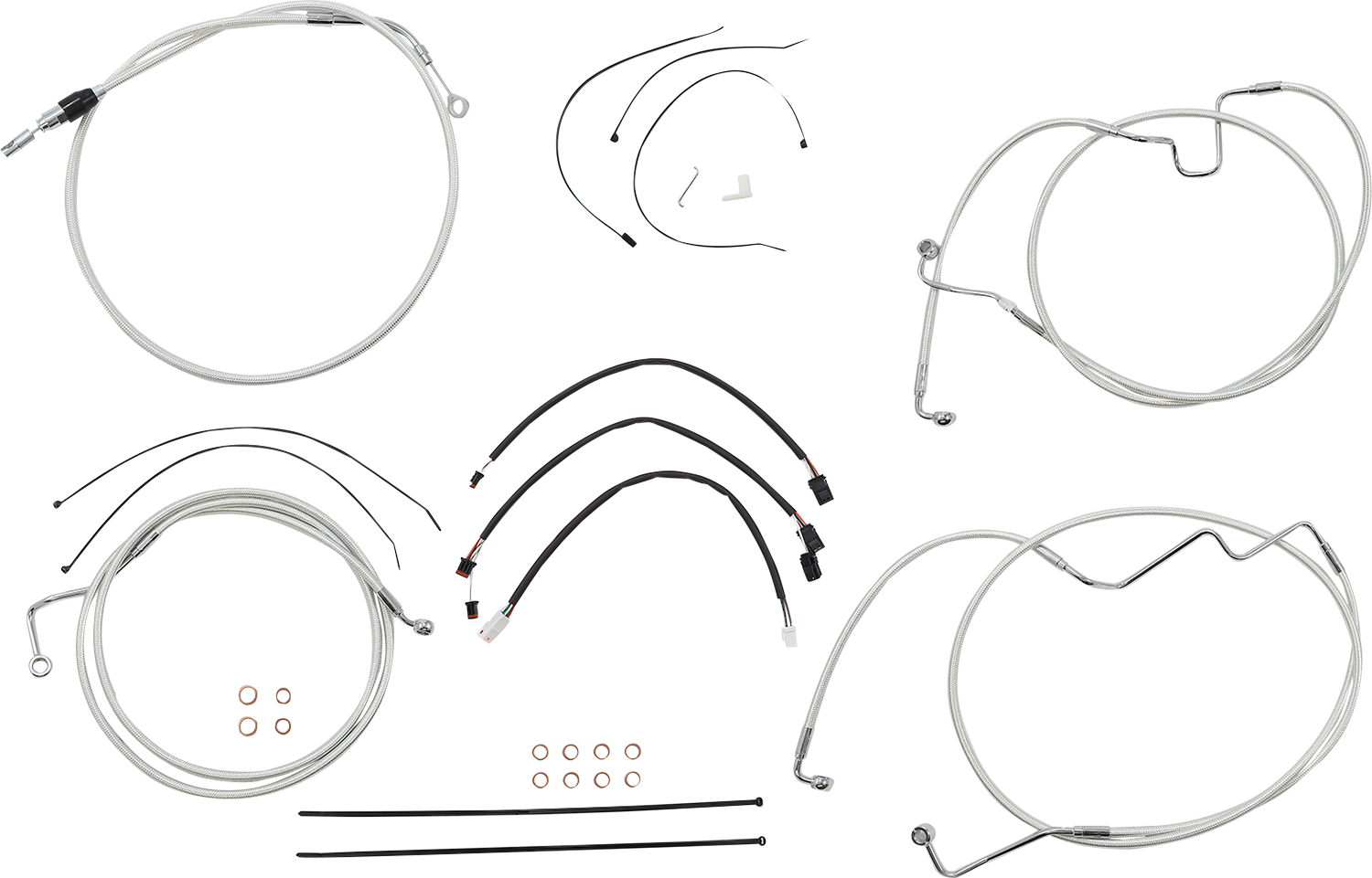MAGNUM SHIELDING Sterling Chromite II® Designer Handlebar Installation Kit - 15"-17" - '21-'23 FLH 3871192