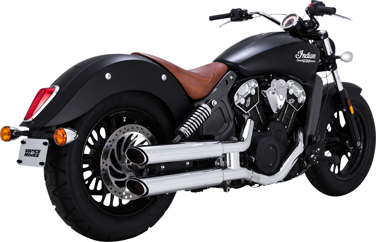 VANCE & HINES 3" Twin Slash Slip-On Mufflers - Chrome 18323