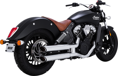 VANCE & HINES 3" Twin Slash Slip-On Mufflers - Chrome 18323