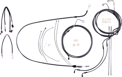 MAGNUM SHIELDING KARBONFIBR Designer Handlebar Installation Kit - 12"-14" - '21-'23 FLH 7871191