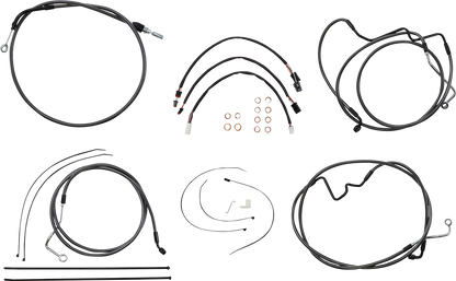 MAGNUM SHIELDING Black Pearl™ Designer Handlebar Installation Kit - 12"-14" - '21-'23 FLH 4871191