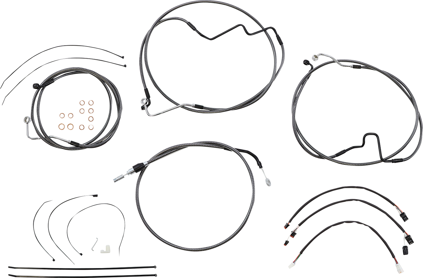 MAGNUM SHIELDING KARBONFIBR Designer Handlebar Installation Kit - 12"-14" - '21-'23 FLH 7871191