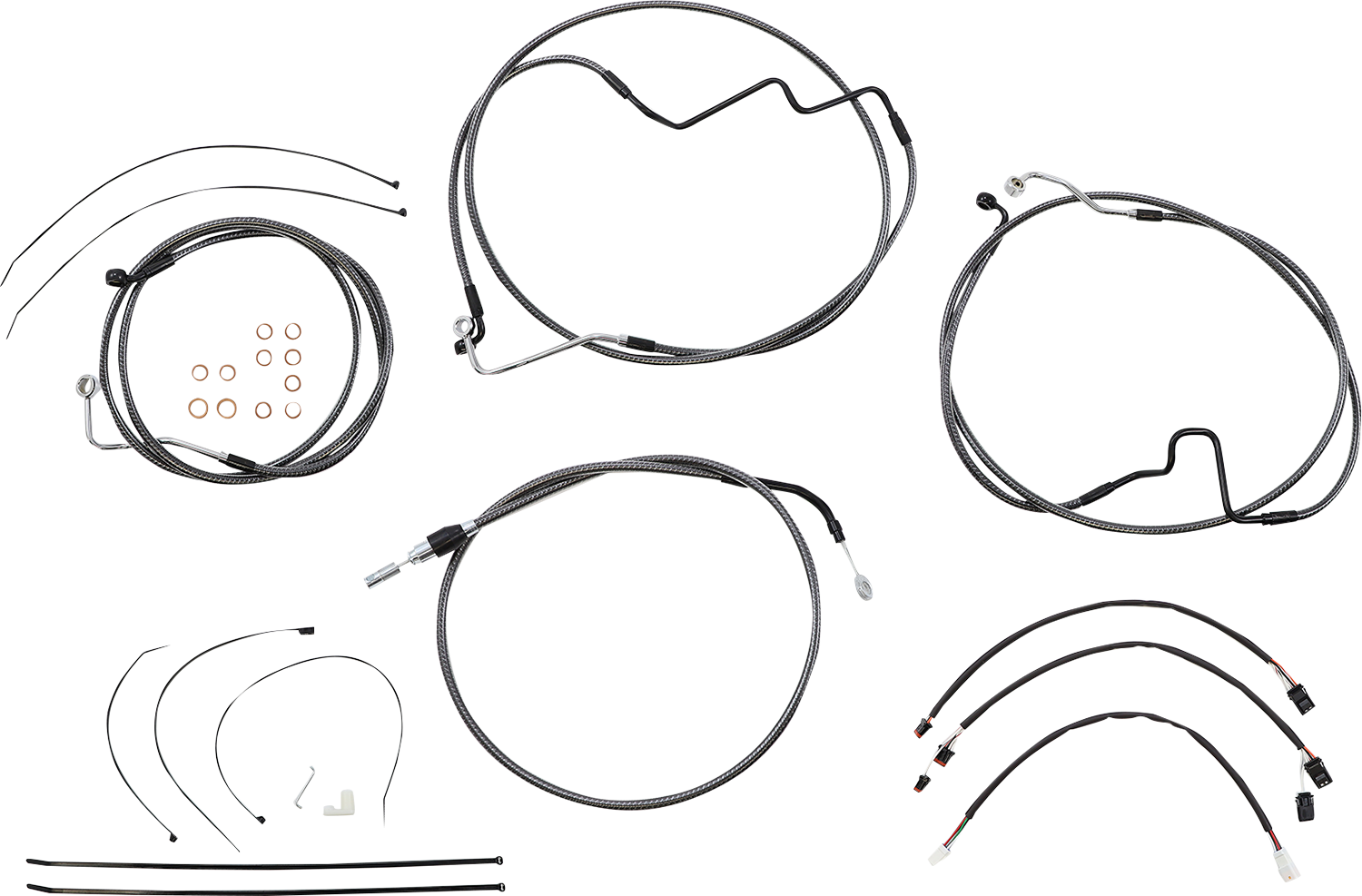 MAGNUM SHIELDING KARBONFIBR Designer Handlebar Installation Kit - 12"-14" - '21-'23 FLH 7871191