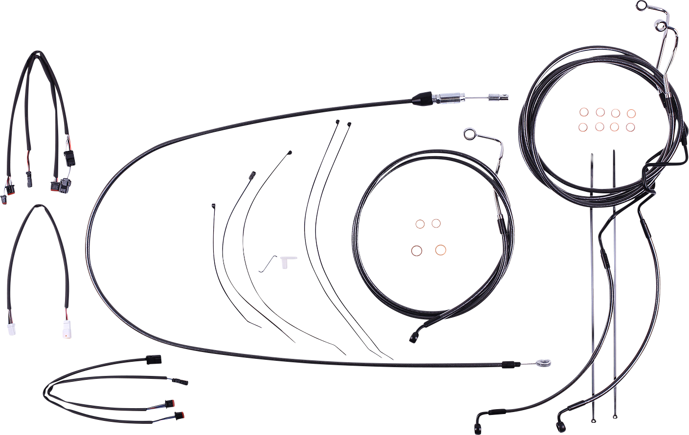 MAGNUM SHIELDING Black Pearl™ Designer Handlebar Installation Kit - 15"-17" - '21-'23 FLHRXS 4871202