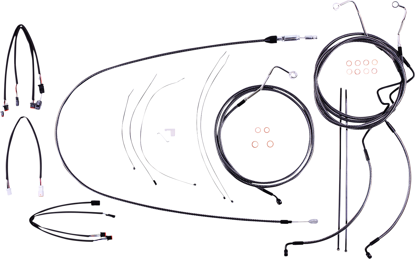 MAGNUM SHIELDING KARBONFIBR Designer Handlebar Installation Kit - 15"-17" - '21-'23 FLHRXS 7871202