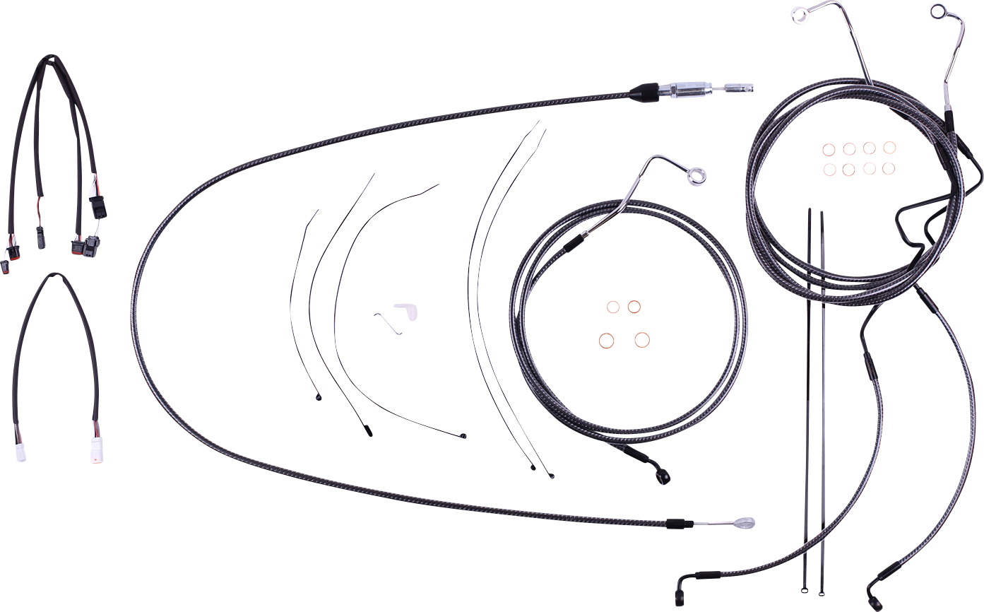 MAGNUM SHIELDING KARBONFIBR Designer Handlebar Installation Kit - 12"-14" - '21-'23 FLTR 7871211