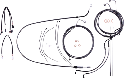 MAGNUM SHIELDING KARBONFIBR Designer Handlebar Installation Kit - 15"-17" - '21-'23 FLH 7871192