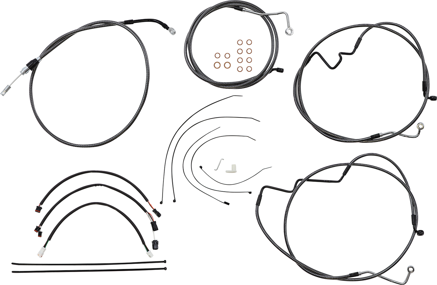 MAGNUM SHIELDING KARBONFIBR Designer Handlebar Installation Kit - 15"-17" - '21-'23 FLH 7871192