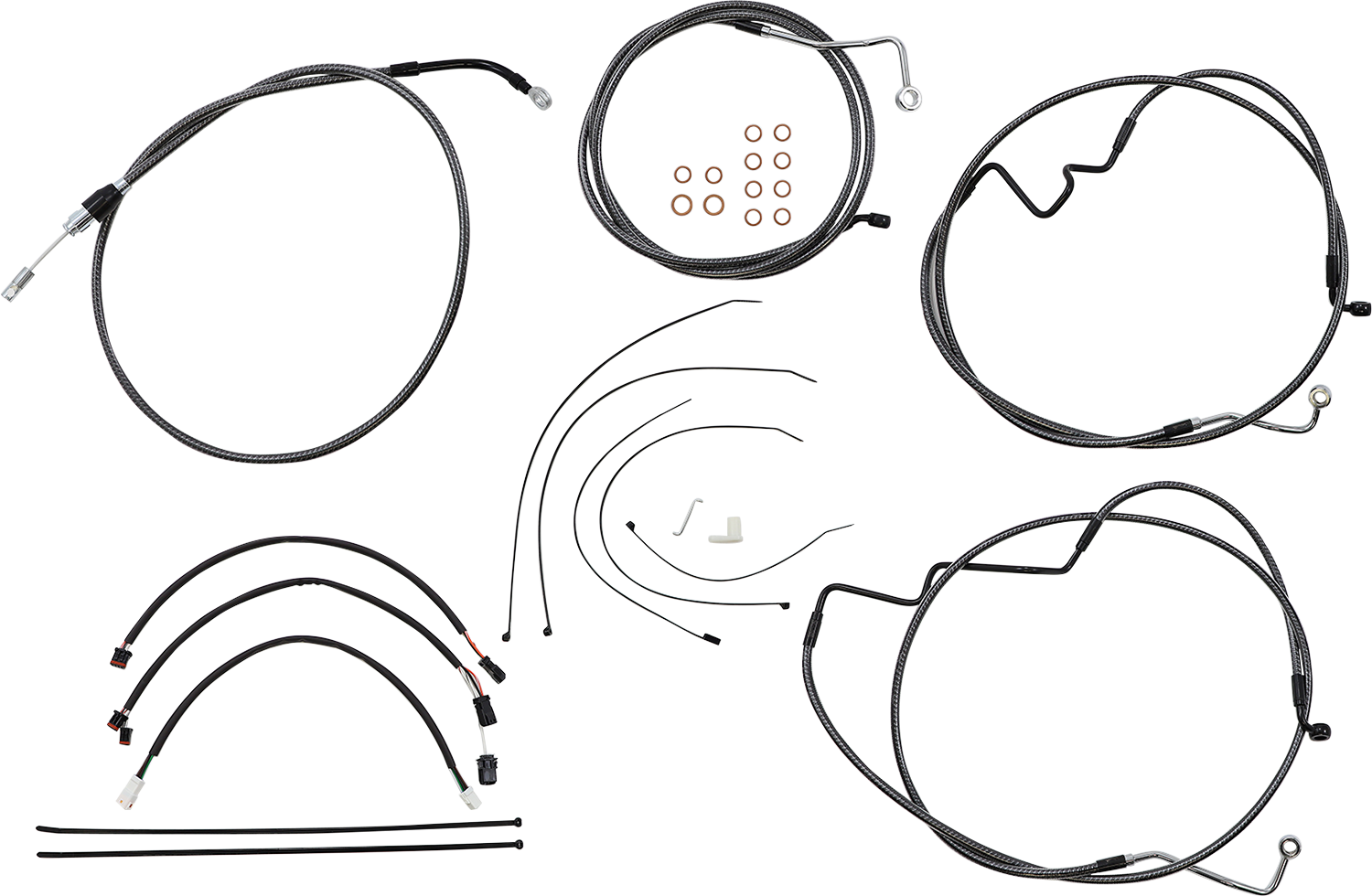 MAGNUM SHIELDING KARBONFIBR Designer Handlebar Installation Kit - 15"-17" - '21-'23 FLH 7871192