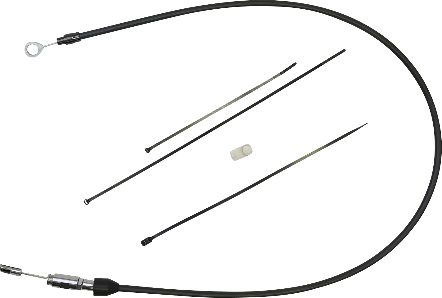 DRAG SPECIALTIES Quick Connect Clutch Cable - Upper - 40" - Black/Black 6323406HE