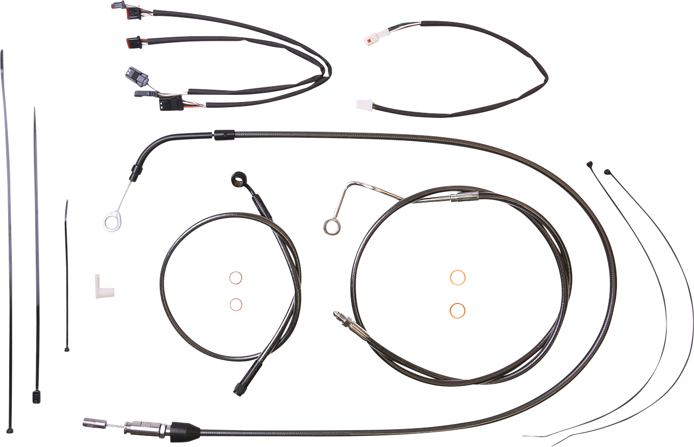MAGNUM SHIELDING Black Pearl™ Designer Handlebar Installation Kit - 12"-14" - '21-'23 FLH 4871171